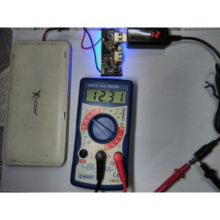 Cáp USB tăng áp có led hiển thị Volt(5V==>9V/12V)(dây USB tăng áp)