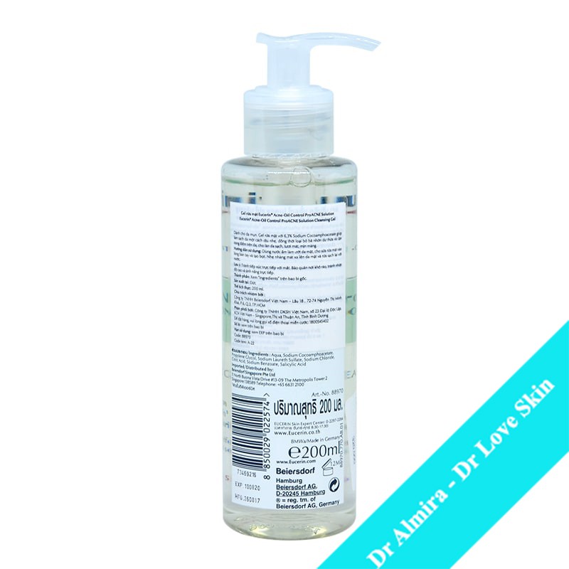 Sửa rửa mặt cho da dầu mụn EUCERIN ProAcne Solution Cleansing Gel 200ml | BigBuy360 - bigbuy360.vn