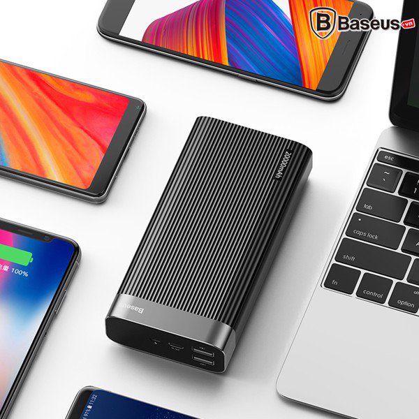 Pin dự phòng BASEUS 20000 mAh 18w Parallel Type-C PD +QC3.0 PPALL-APX01