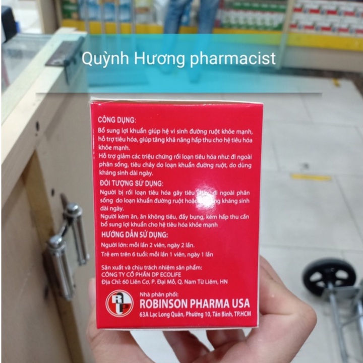 Men tiêu hóa BIOLACTO hộp 100 viên giúp bổ sung lợi khuẩn cho cơ thể