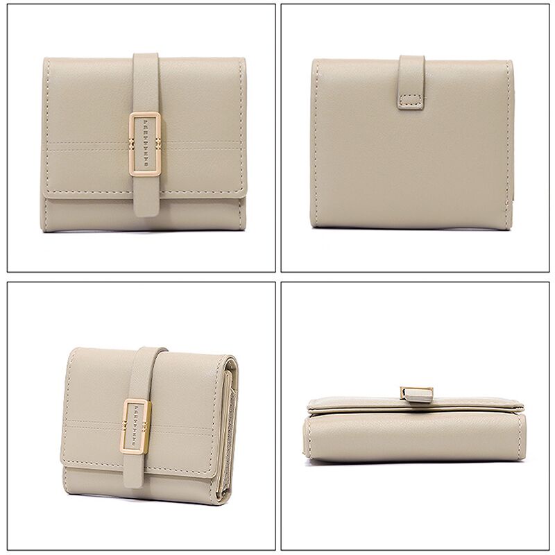 Ví đựng thẻ tiền xu dáng ngắn thời trang dành cho nữ