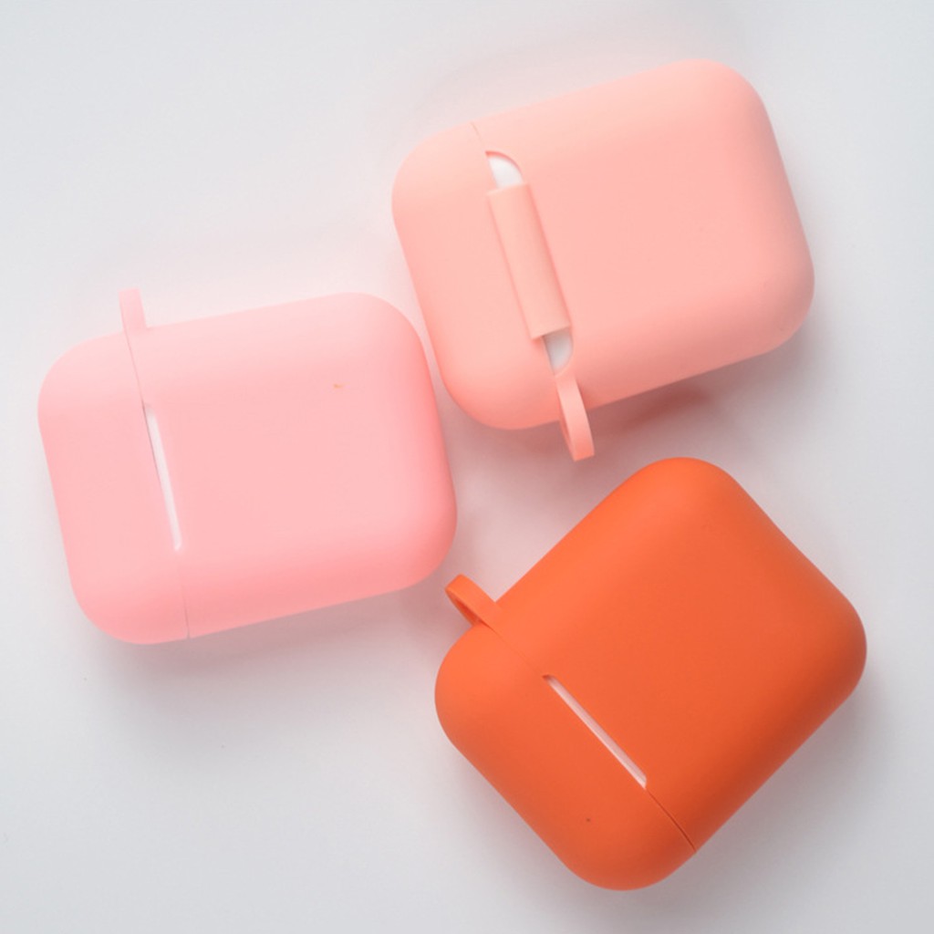 Vỏ Bảo Vệ Hộp Sạc Tai Nghe Airpods 1 / 2 Bằng Silicon Chống Bụi / Trầy Xước Tiện Dụng