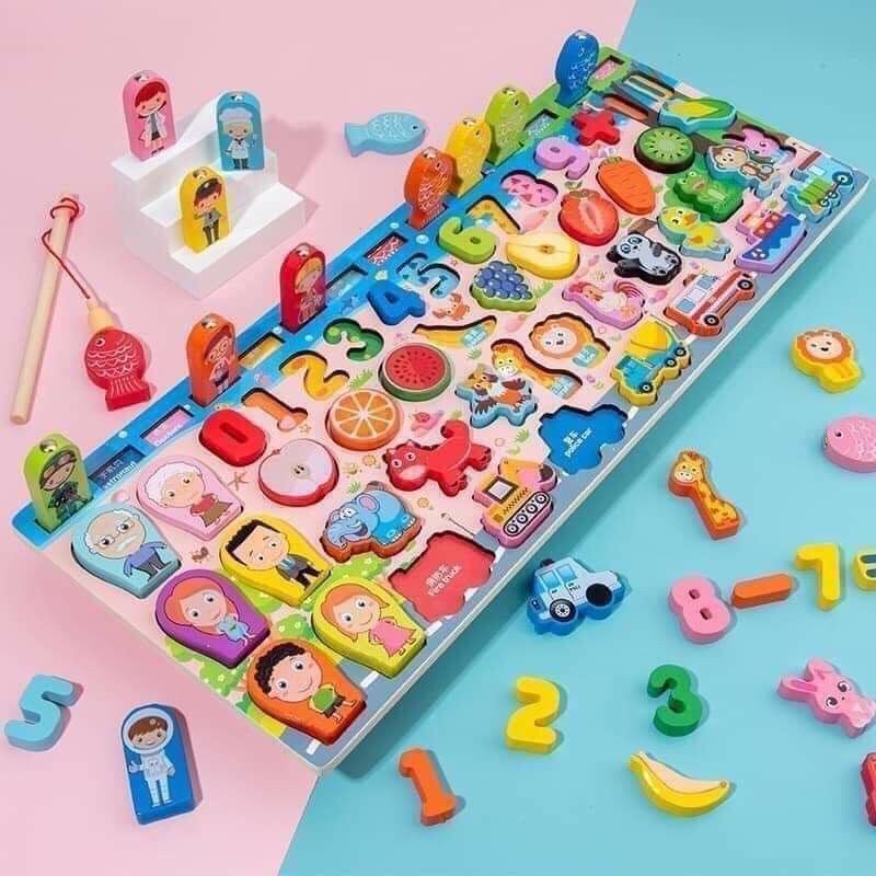 😍😍BỘ GHÉP GỖ CÂU CÁ TƯ DUY😍😍😍