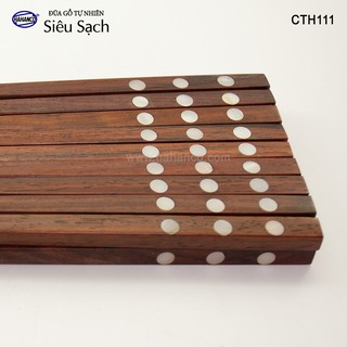 ĐŨA GỖ TRẮC KHẢM 3 CHẤM XÀ CỪ HAHANCO CTH111