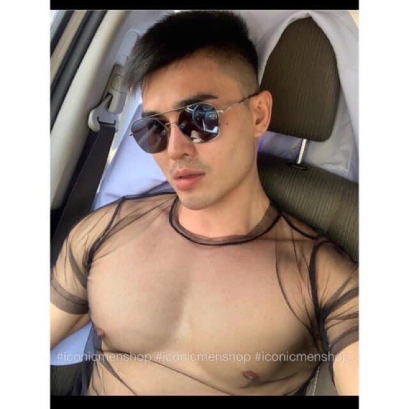 Áo thun lưới nam siêu mỏng