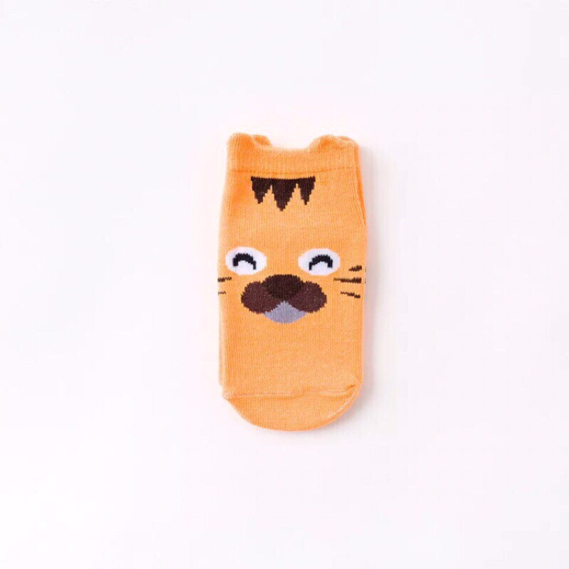 Tất thú Kids Socks họa tiết Hoạt Hình chống trơn trượt cho bé 0-3 tuổi