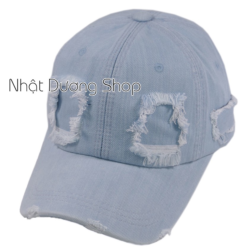 [ XÃ KHO GIẢM GIÁ ] Nón kết Jeans thời trang chất liệu vải Jeans thấm hút