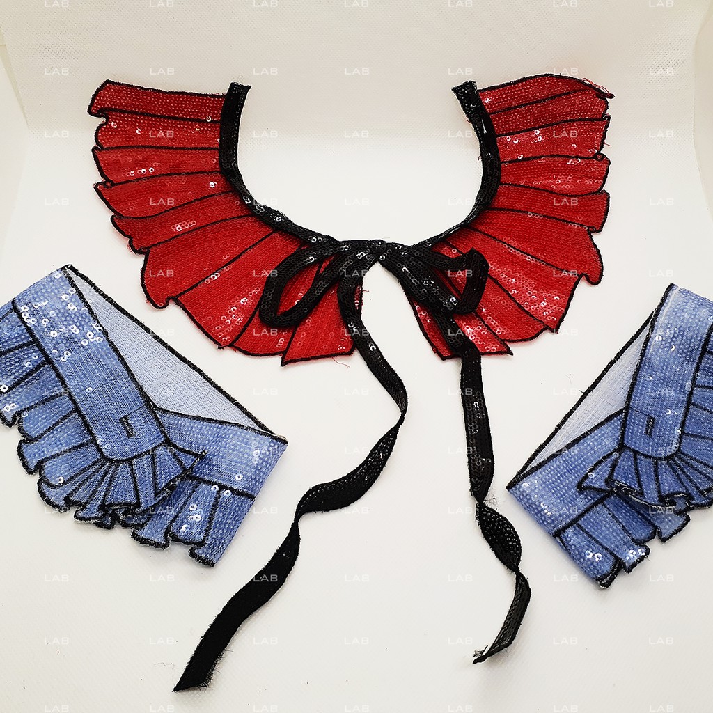 Set cổ, tay áo Sequin thêu 06 (1 Chiếc)