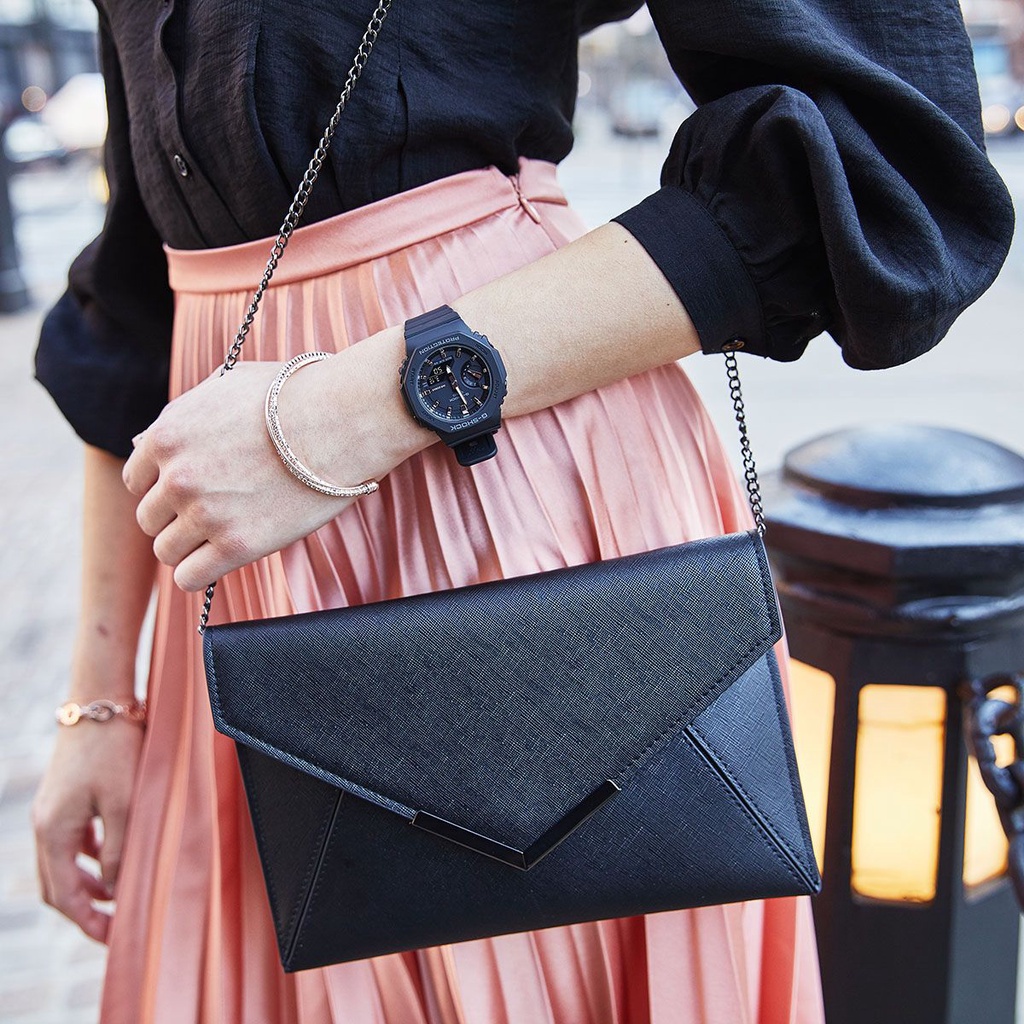 Đồng hồ unisex dây nhựa size nhỏ G-SHOCK Casio Anh Khuê GMA-S2100-1ADR