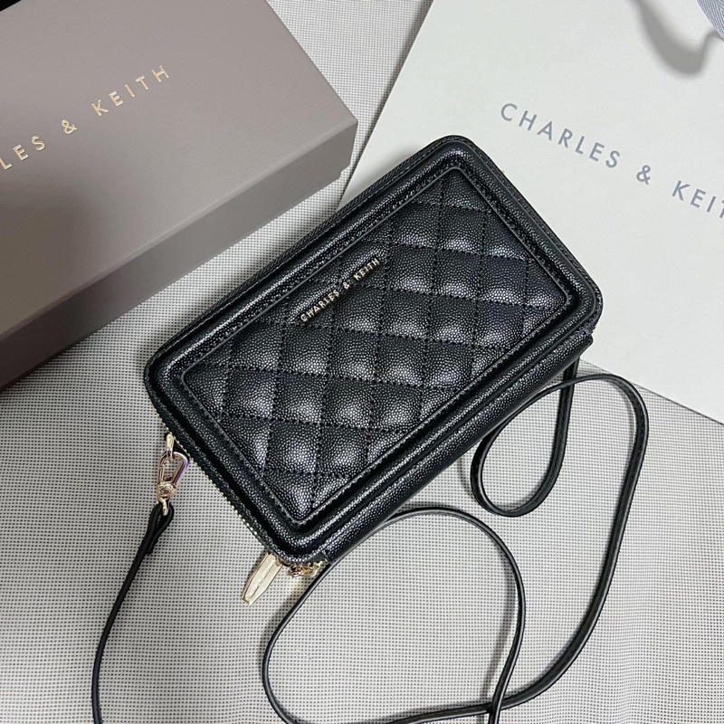 Túi hộp CNk Quilted Long Wallet