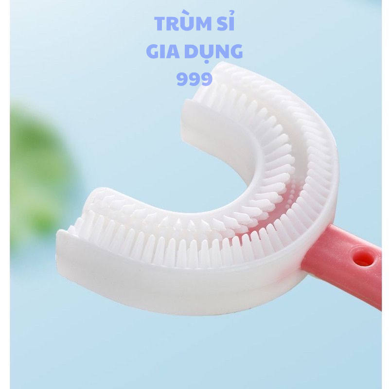 bàn chải tập đánh răng co bé bàn chải đánh răng chữu u cho bé bằng chải đánh răng hình chữ u chất liệu silicon mềm