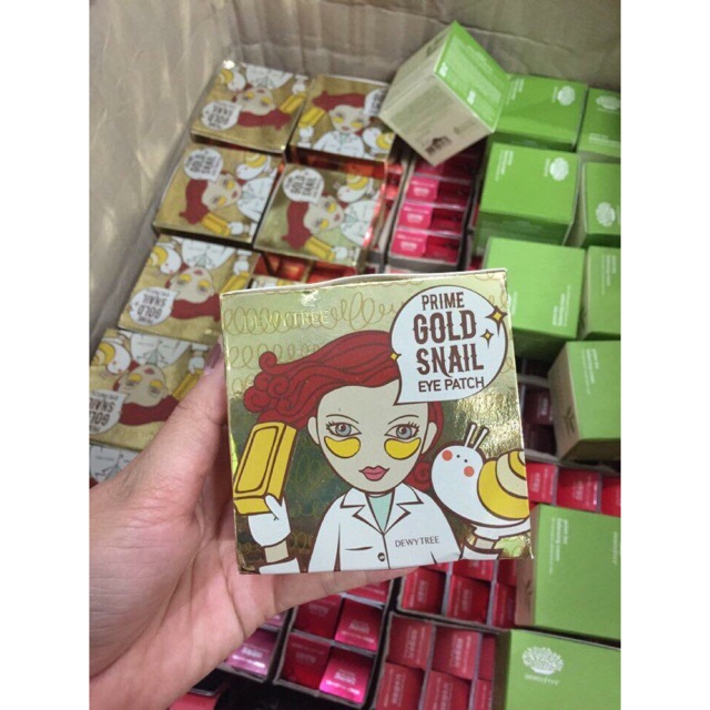 Mặt nạ mắt DewyTree Prime Gold Snail Eye Patch