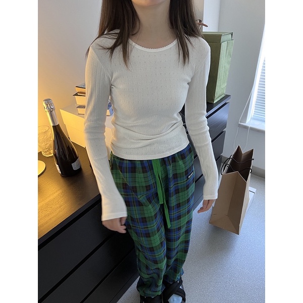 Obiloveyouu - Áo knit dài tay Brandy