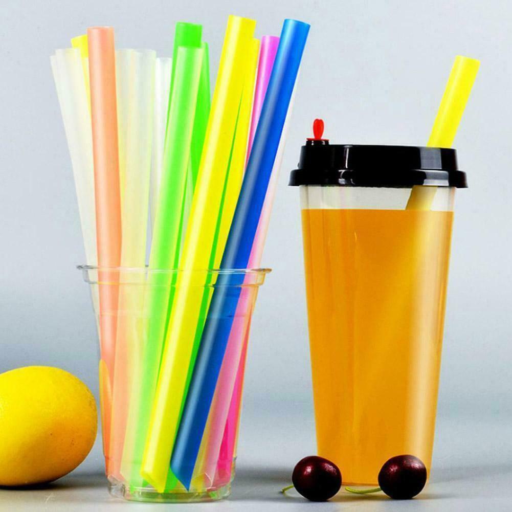 Set 100 Ống Hút Dùng Một Lần Nhiều Màu Sắc 1.1cm