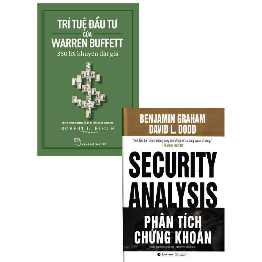 Sách - Combo Phân Tích Chứng Khoán + Trí Tuệ Đầu Tư Của Warren Buffett 350 Lời Khuyên Đắt Giá (Bộ 2 Cuốn)
