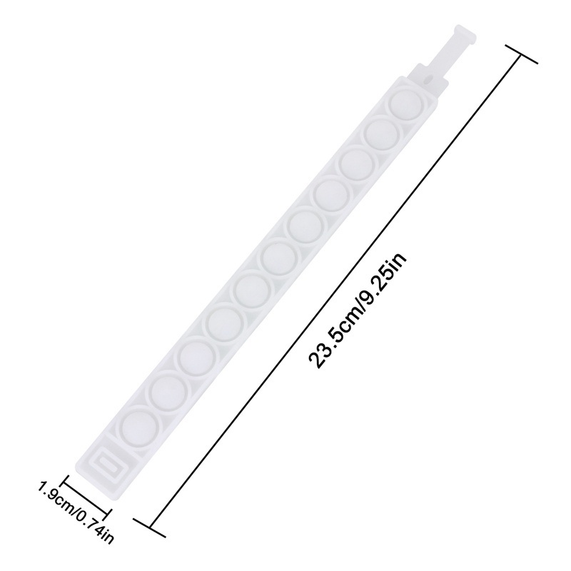Vòng tay phối đồ chơi nhấn bong bóng giảm căng thẳng bằng silicon