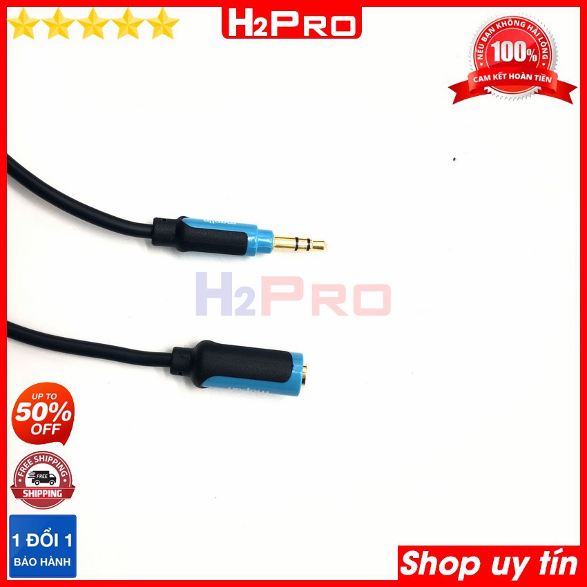 Dây 3.5 nối dài MAPLIN H2Pro cao cấp chống nhiễu-sôi dài 10m, dây 1 đầu jack 3.5 ra đầu 3.5 cái nối dài tai nghe-loa