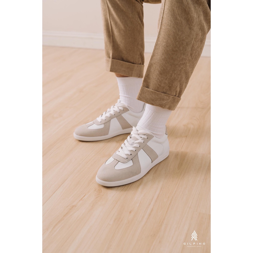 GAT Shoes White - size từ 37 đến 44 - giày da nam, giay da lộn phối phong cách casual trẻ trung, hỗ trợ đổi size