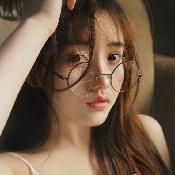 ﹊◆✜Kính mát tròn gọng kim loại phong cách retro