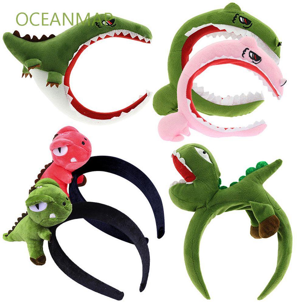 Băng đô hình cá mập / cá mập / khủng long nhồi bông đơn giản dễ thương phong cách hàn quốc cho nữ
