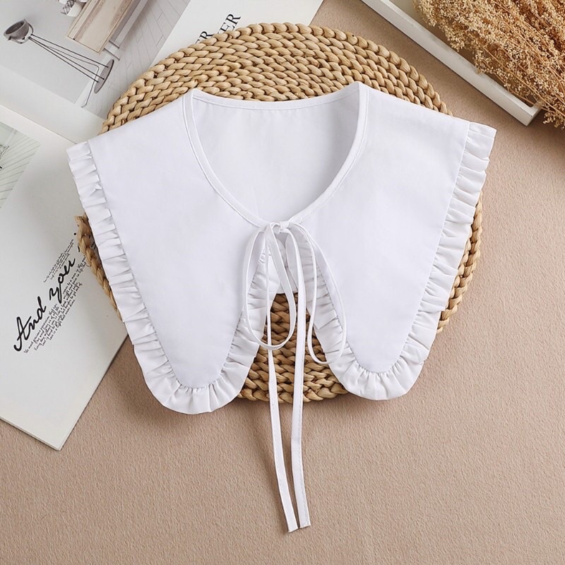 Cổ áo kiểu khoác ngoài váy áo