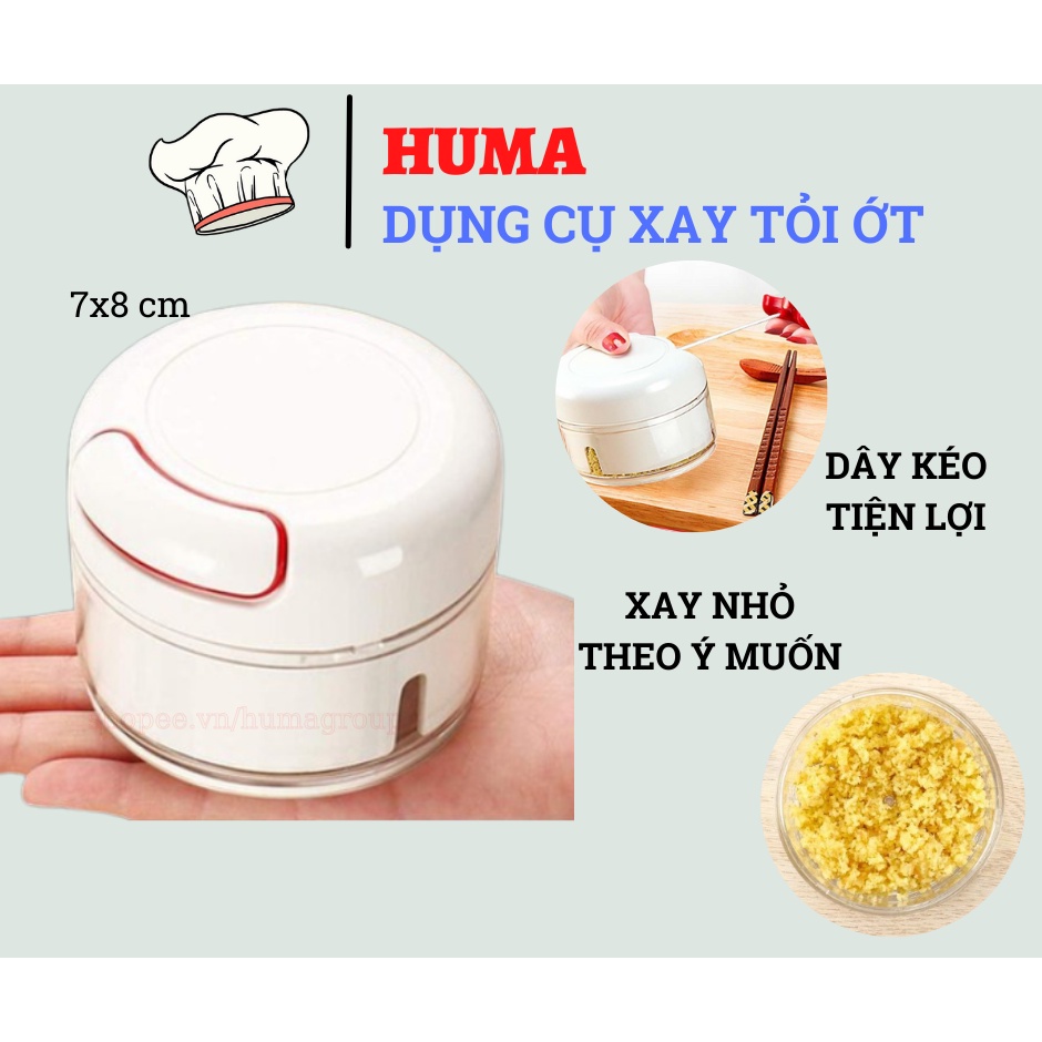 Máy Xay Tỏi Ớt Đa Năng Cầm Tay Mini – Dụng Cụ Xay Tỏi Ớt Bằng Tay – Mini Food Chopper