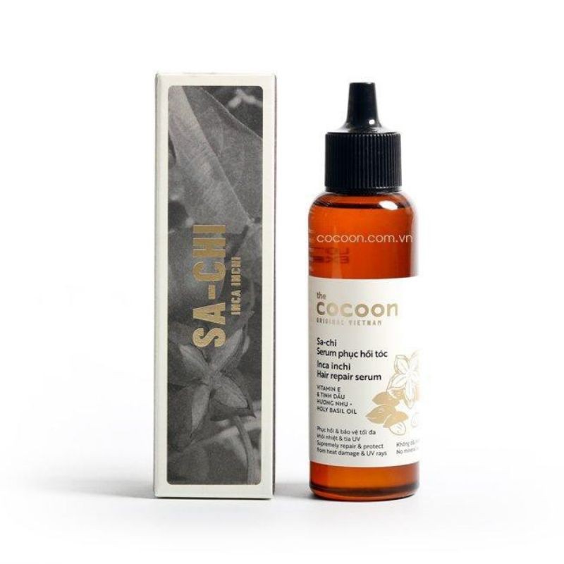 Serum Tóc Sachi The Cocoon Phục Hồi Tóc Hư Tổn, Khô Xơ, Chẻ Ngọn Inca Inchi Hair Repair Serum - 70ml