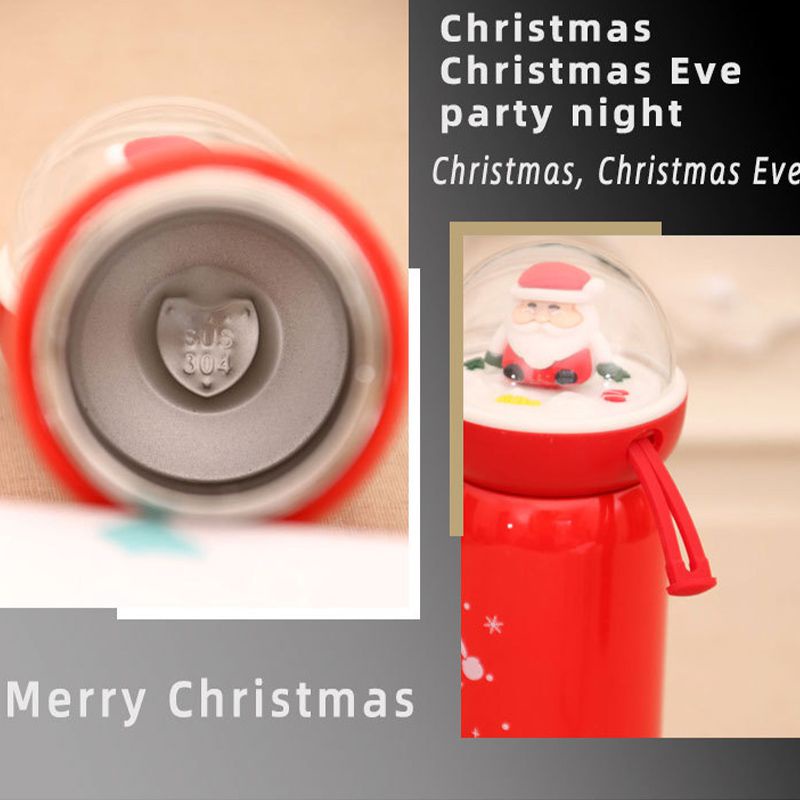 Bình nước giữ nhiệt hoạ tiết giáng sinh