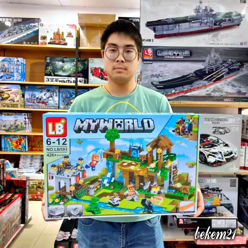 Mô hình đồ chơi lắp ráp lego nhân vật trong game Minecraft Học Viện Tuyển Sinh