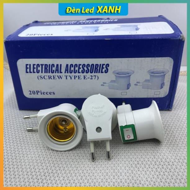 Đui Đèn E27 Có Công Tắc, đui đèn rời không dây tiện lợi