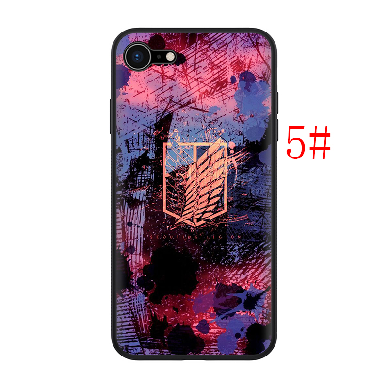 Ốp Điện Thoại Silicon Mềm Hình Attack On Titan W205 Cho Iphone 11 12 Pro Mini Xs Max X Xr