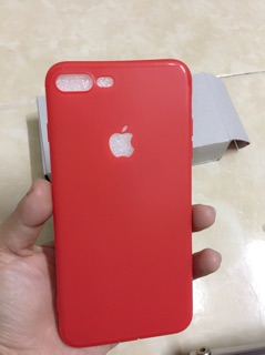 Ốp dẻo đỏ và đen iphone 7 và 7plus