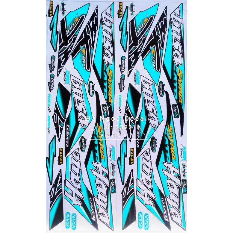 Tem hayabusa cho xe satria  👉chế tem theo yêu cầu giá rẻ😍