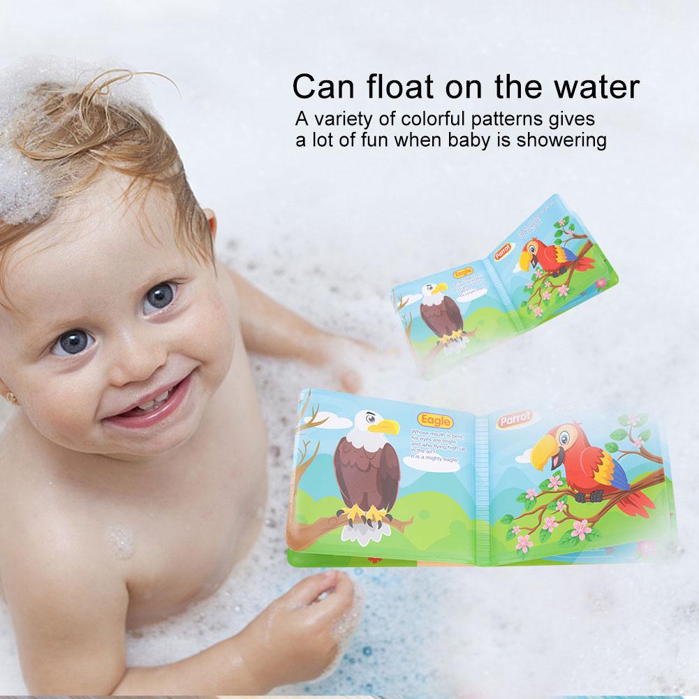 Baby Bath Book Tear Proof Infant Shower Toy Early Education Toys for Bath Time