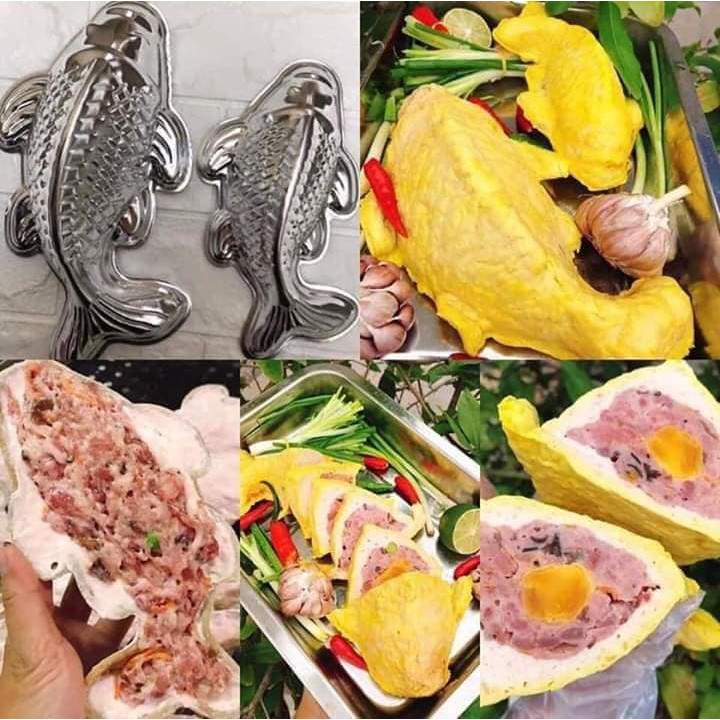 Khuôn Xôi Cá Chép Bằng Inox Loại Lớn Và Nhỏ, Khuôn Làm Thạch Rau Câu Cá Cao Cấp Bền Đẹp