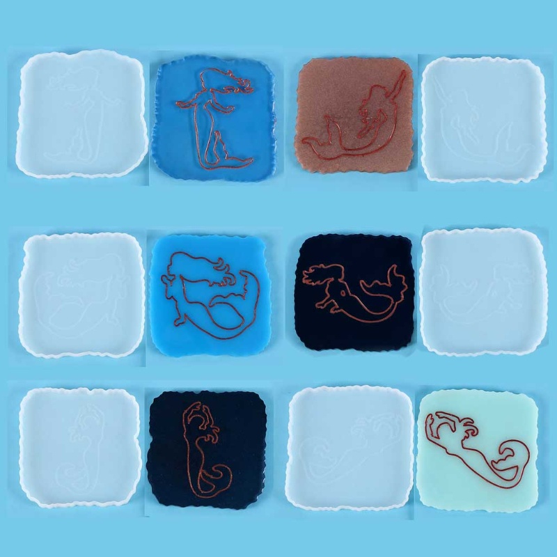 Sa Khuôn Silicon Hình Vuông Dùng Làm Đồ Thủ Công DIY