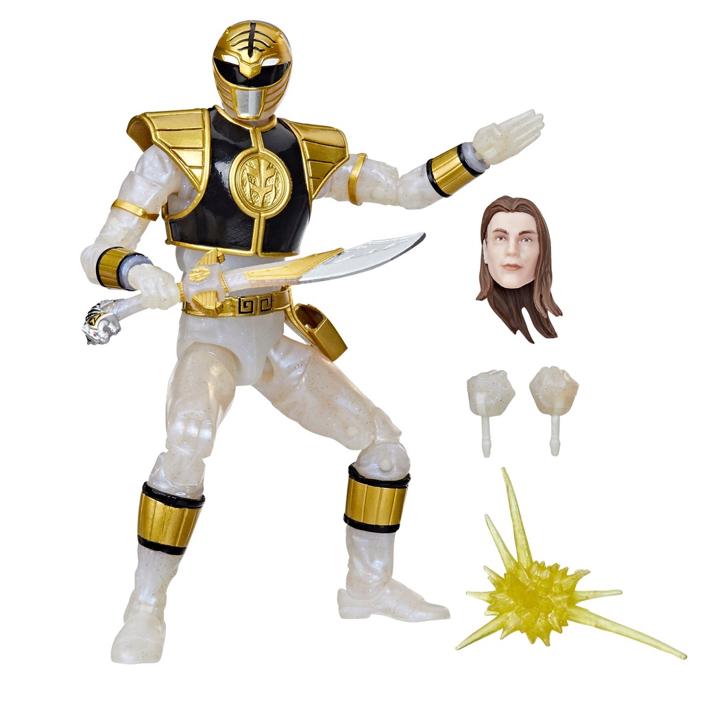 Mô hình nhân vật Hasbro⚡Power Rangers Lightning Collection⚡6-inches MMPR Metallic White Ranger - HasbroPulse Exclusive