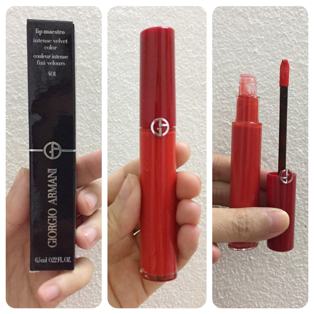 Son Kem Giorgio Armani Lip Maestro Liquid Lipstick - 205 Flamma