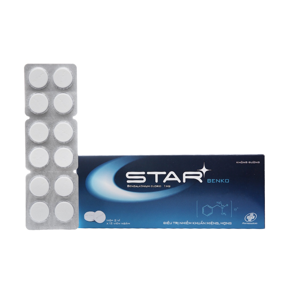 Viên Ngậm Star Benko - Sore Throat Sát Khuẩn, Giảm Đau Họng