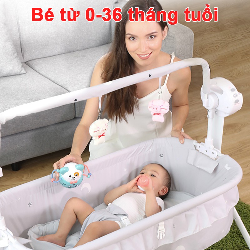 Nôi Điên Tự Rung Cho Bé BIBON Cao Cấp