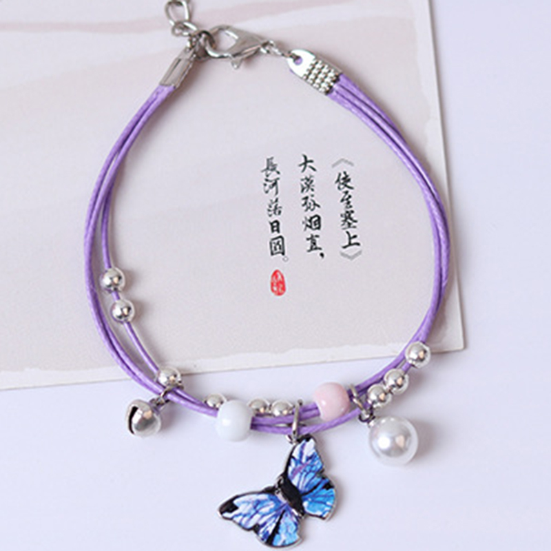 Vòng tay mặt hình bướm xinh xắn thời trang cho cặp đôi Jp52