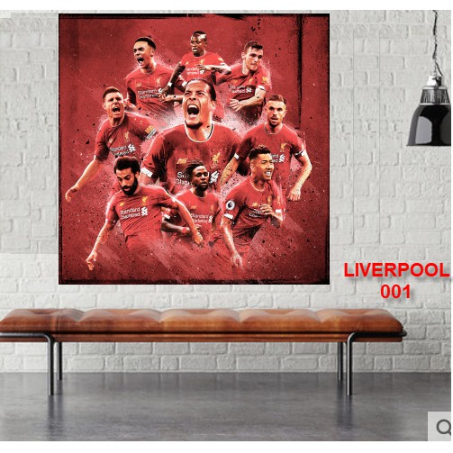 Poster decal dán tường câu lạc bộ Mu - Chelsea - Arsenal - Barca- Real - Liverpool
