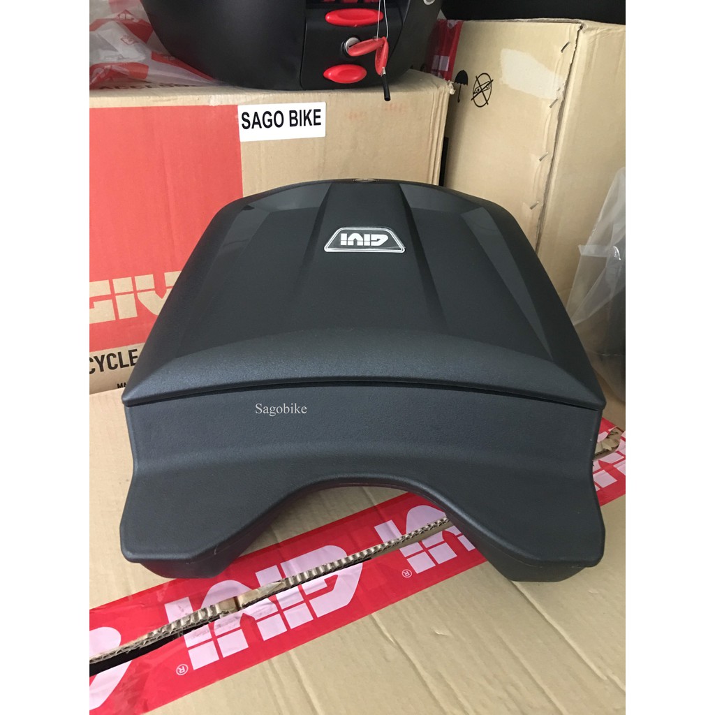 Thùng giữa Exciter 150, thùng Givi G12N kèm bát chuẩn theo xe Exciter 150, hàng Givi chính hãng, bảo hành 2 năm