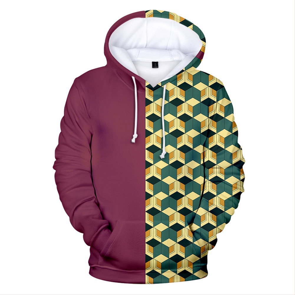 Fengstore Áo Khoác hoodie Chui Đầu Hóa Trang Nhân Vật kamado tanjirou tomioka giyuu Trong Phim demon slayer