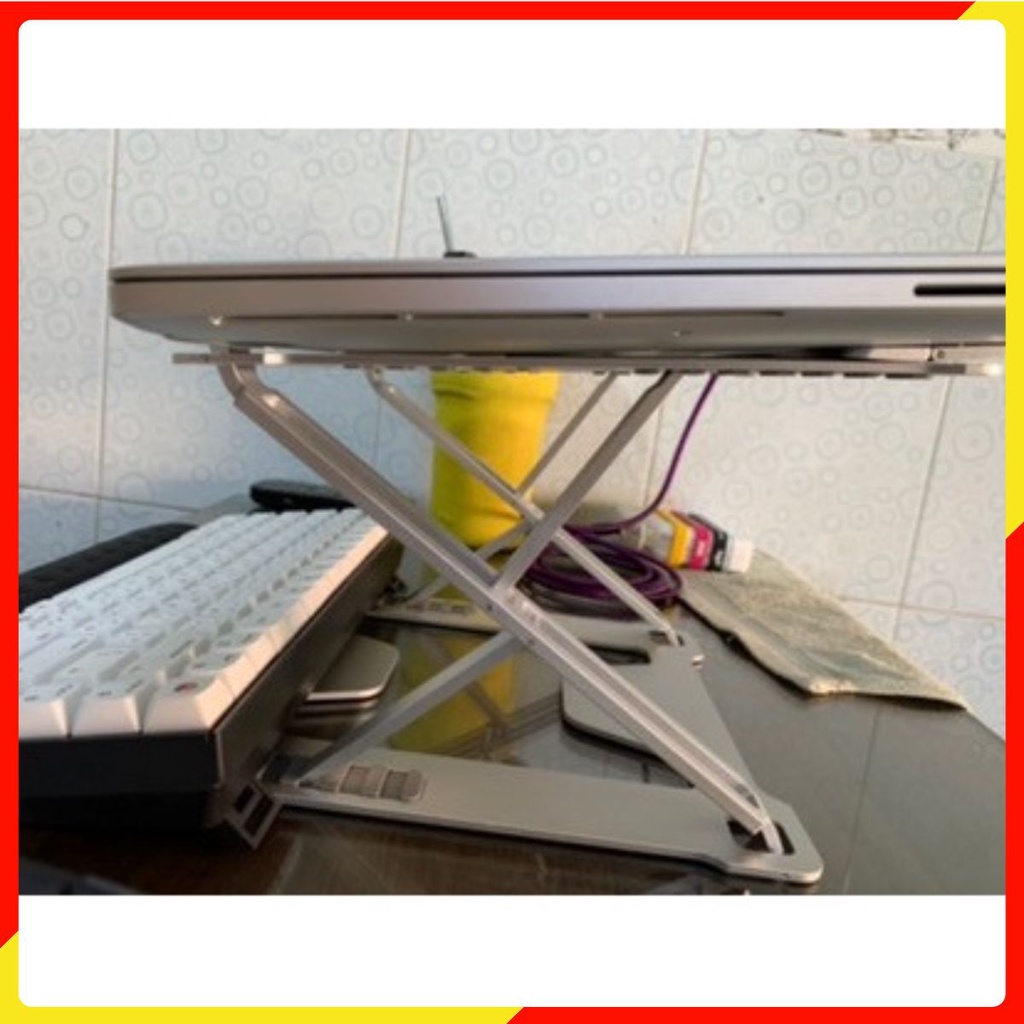 Giá đỡ để laptop stand notebook Macbook máy tính xách tay hợp kim nhôm có thể tháo rời kiêm tản nhiệt P17.