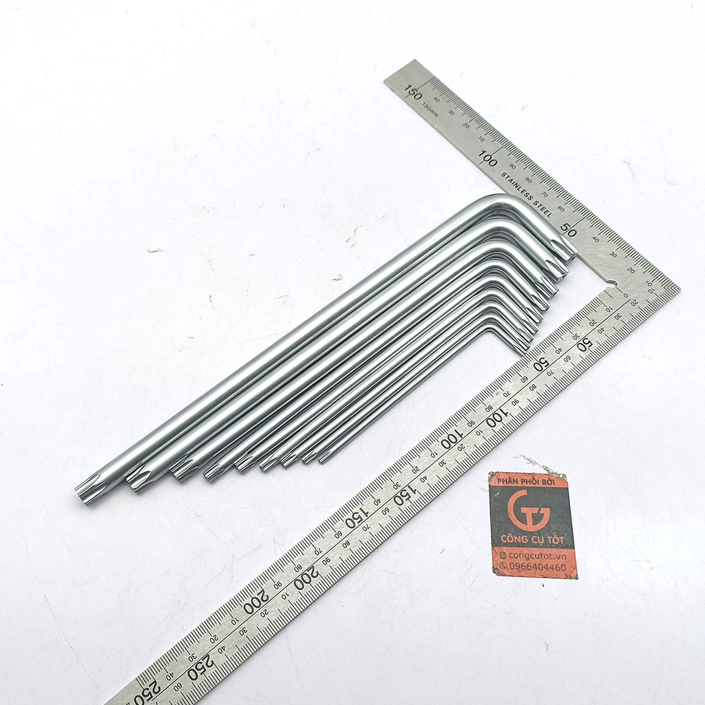 Bộ lục giác bông lỗ 9 cây T10-T50 LIBERMAN dài 230mm