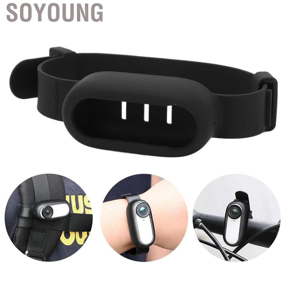 Soyoung Sunnylife Multifunctional Expansion Cable Ties Silicone Case for Insta360 GO 2 Camera