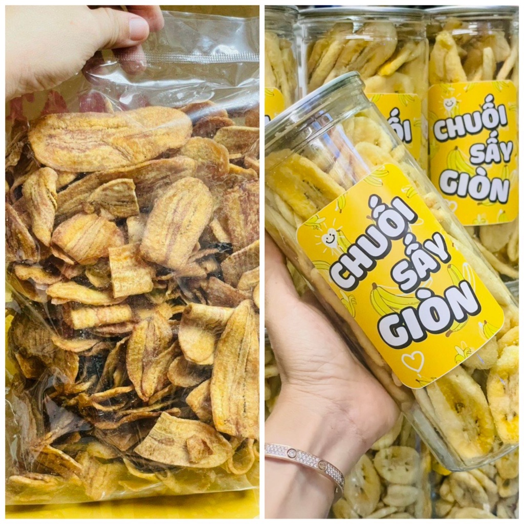 Chuối Sấy Giòn Tự Nhiên (Không Đường)