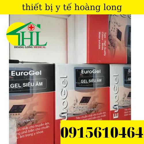 Gel siêu âm EUROGEL màu trắng can 5 lít