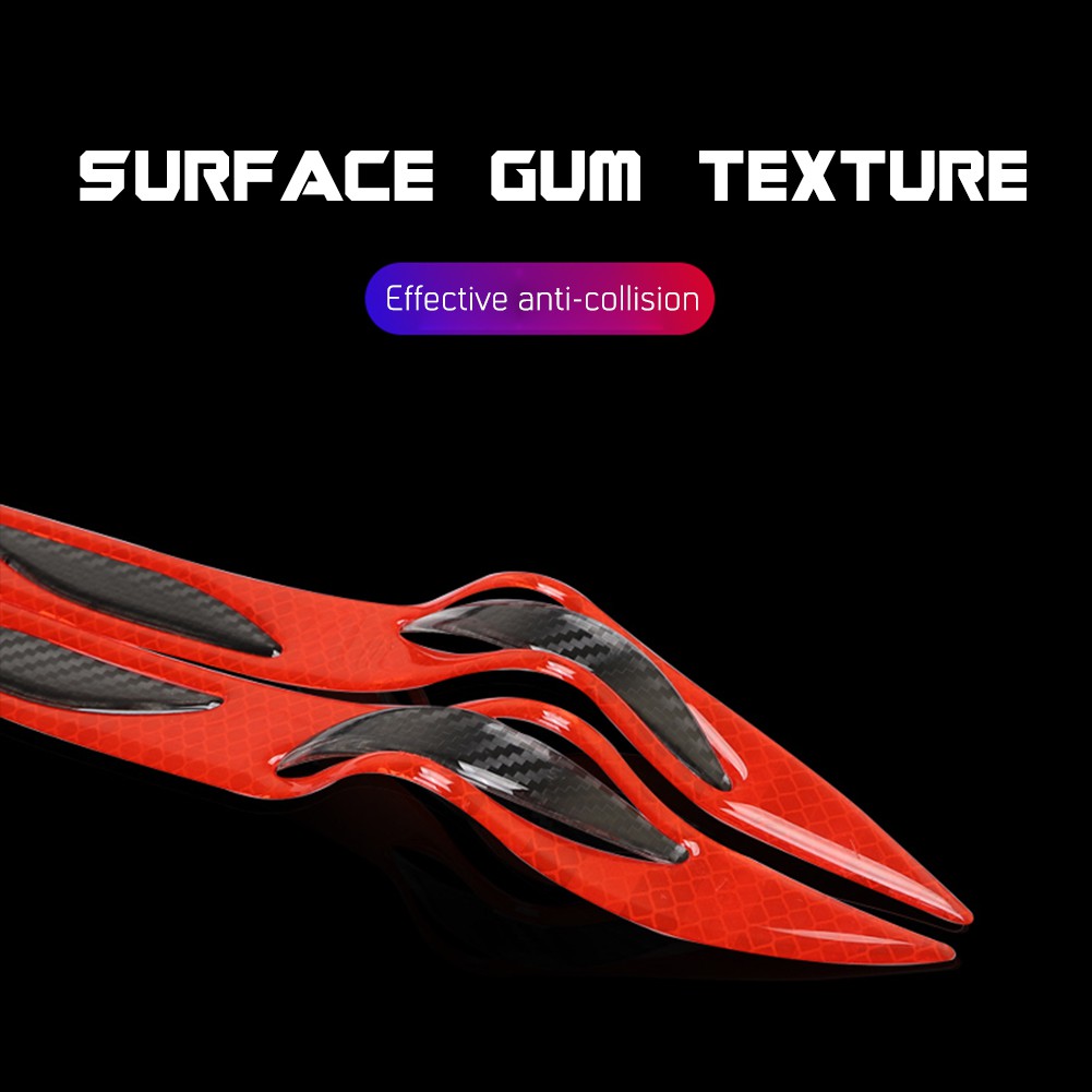 Set 4 miếng dán phản quang trang trí cho cửa xe hơi